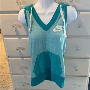 NIKE Hooded Racerback Tank - Sz S